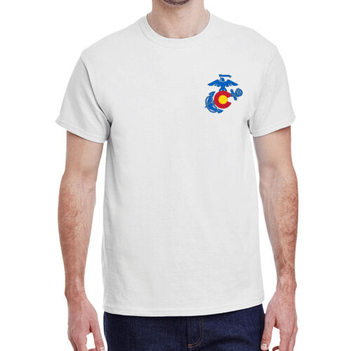 Gildan 100% Cotton-RS Denver Cowboy w/Mountains-Light Colors Thumbnail