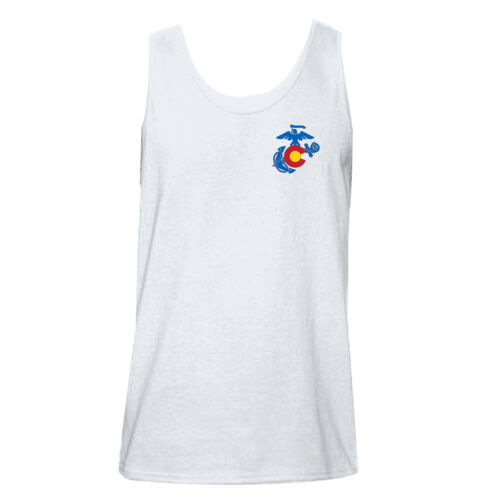 100% Cotton Men's Tank-RS Denver Cowboy w/Mountains-Light Colors Thumbnail