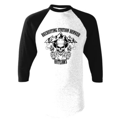 Baseball Jersey-RS Denver Cowboy w/Mountains-Light Colors Thumbnail