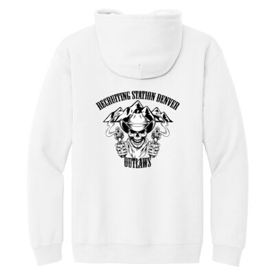 Gildan 50/50 Zip Hood-RS Denver Cowboy w/Mountains-Light Colors Thumbnail